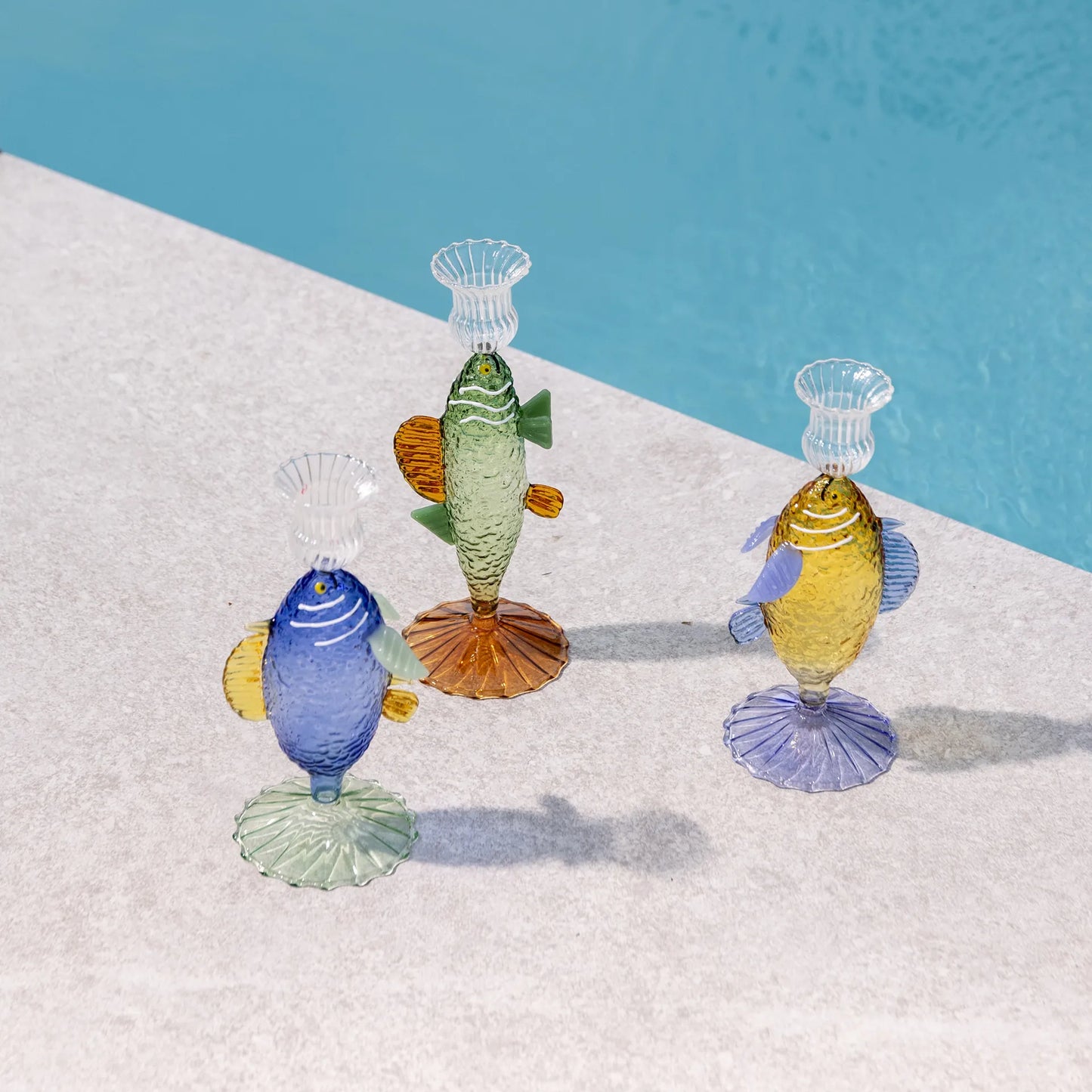 Fish Candle Holder - Green