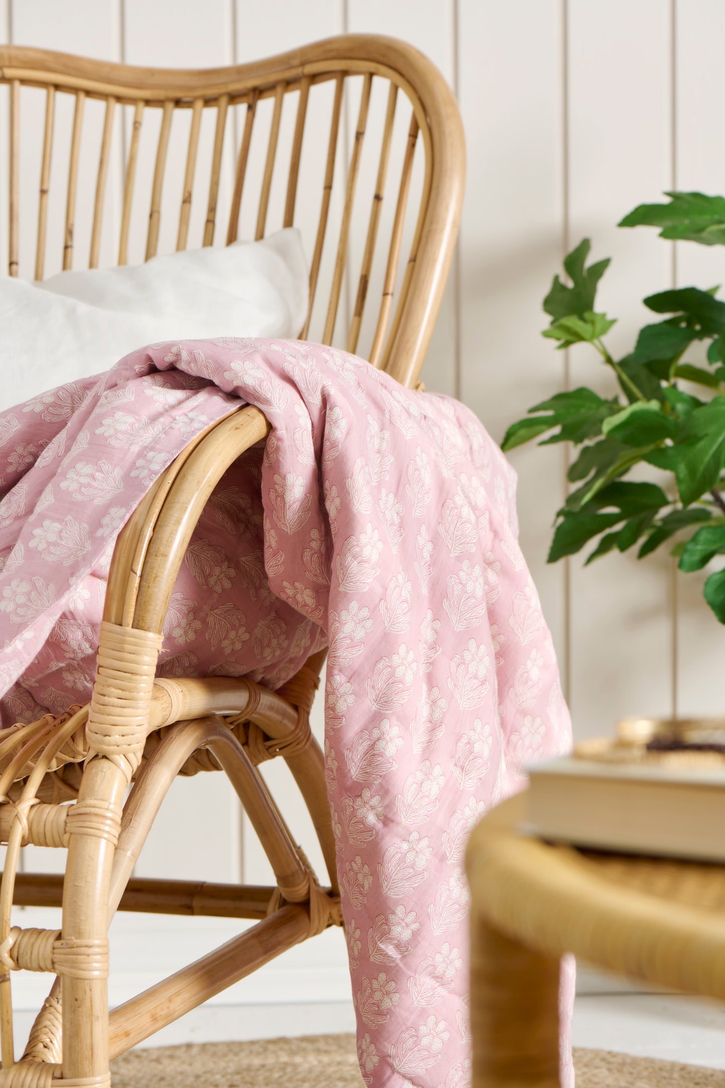 Cotton Quilt - Pink Floral