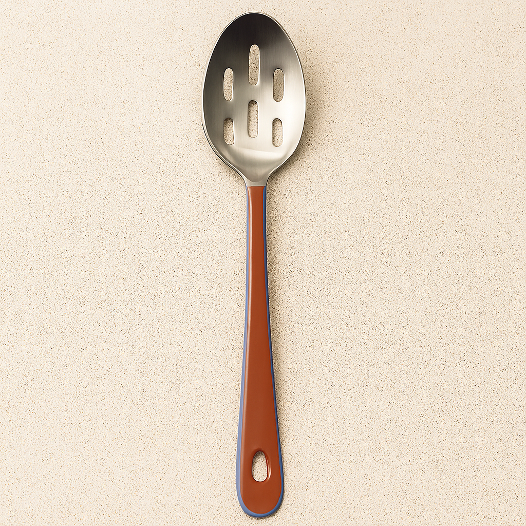 Enamelled Slotted Spoon