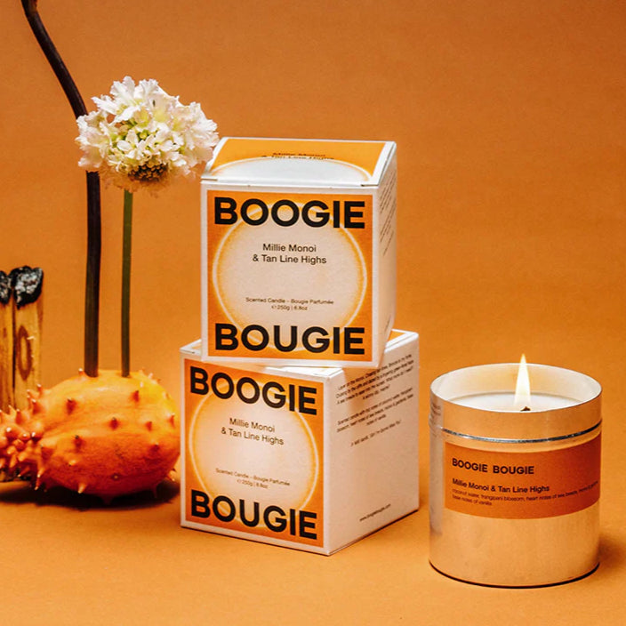 Boogie Bougie - Scented Candle - Millie Monoi & Tan Line Highs