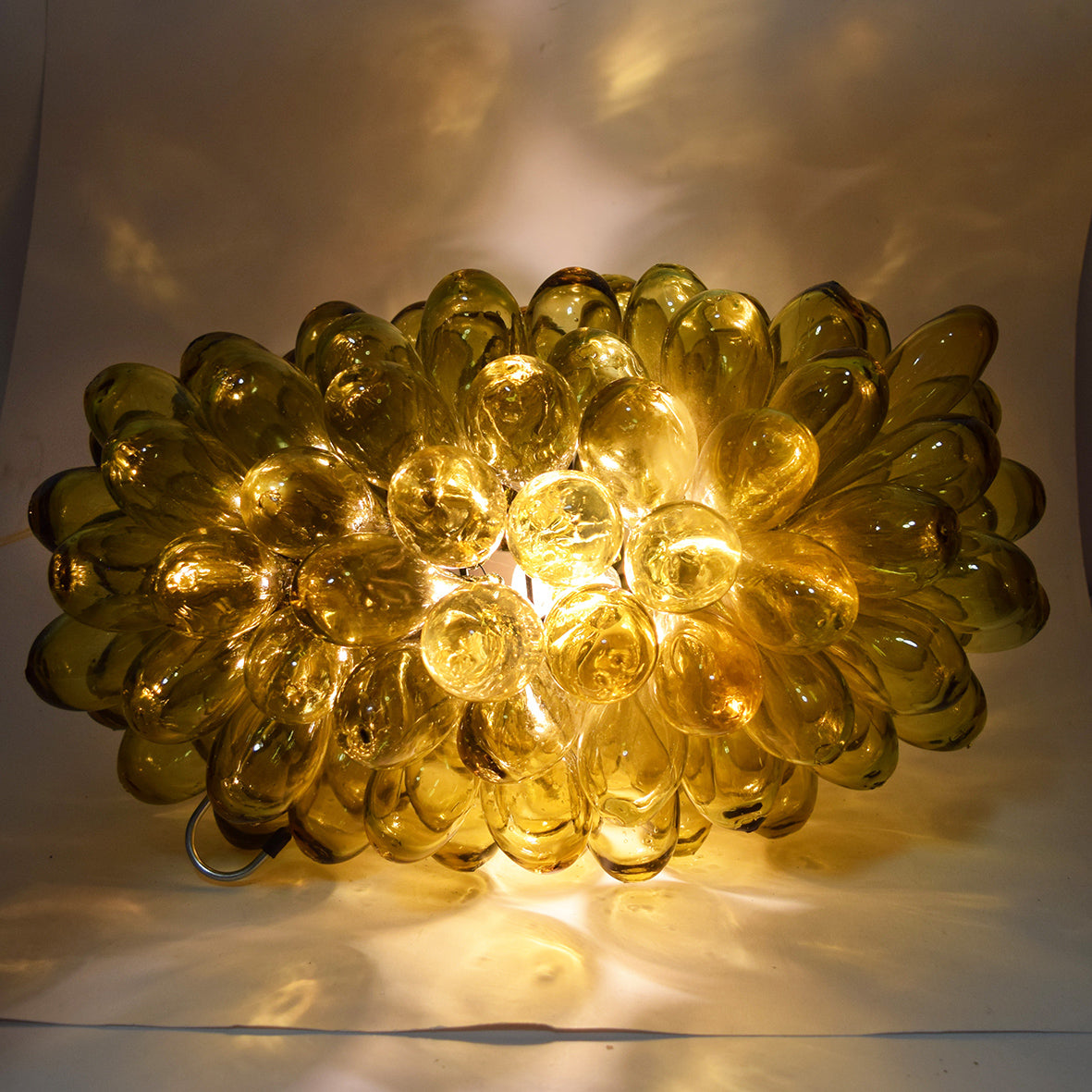 Recycled Glass Grape Lamp