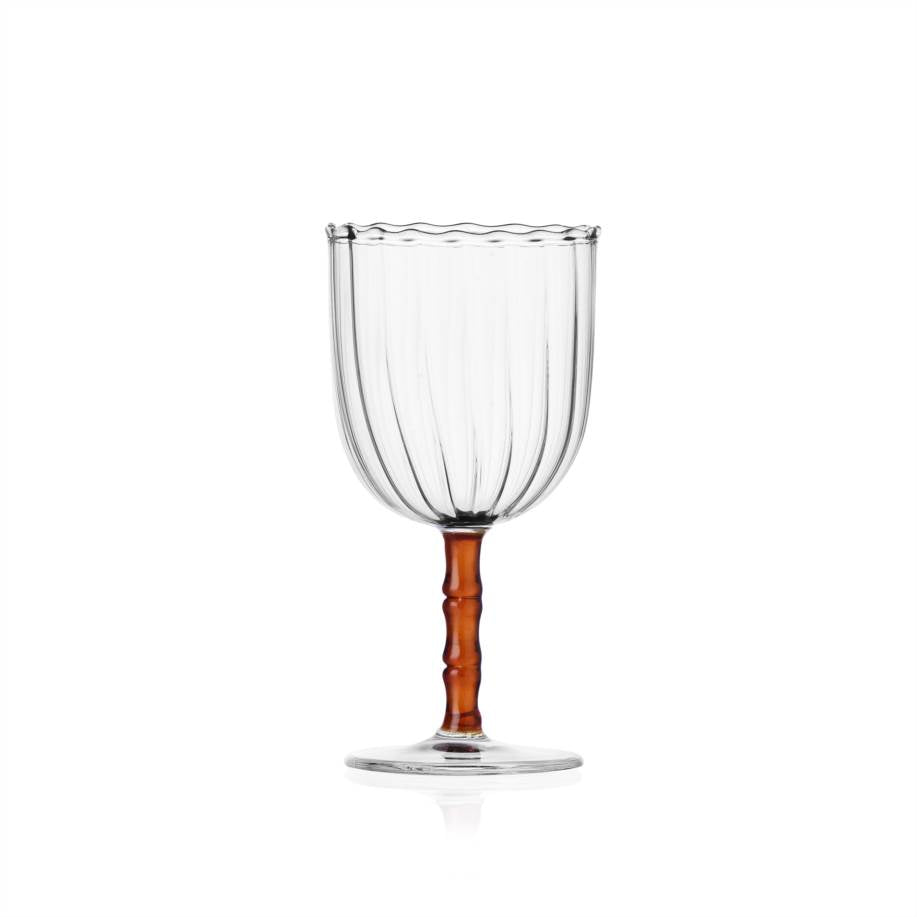 Milanese Glass - Bamboo Stemmed Glass
