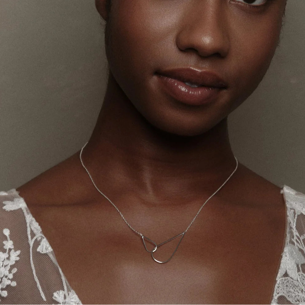 Raindrop Necklace - Silver