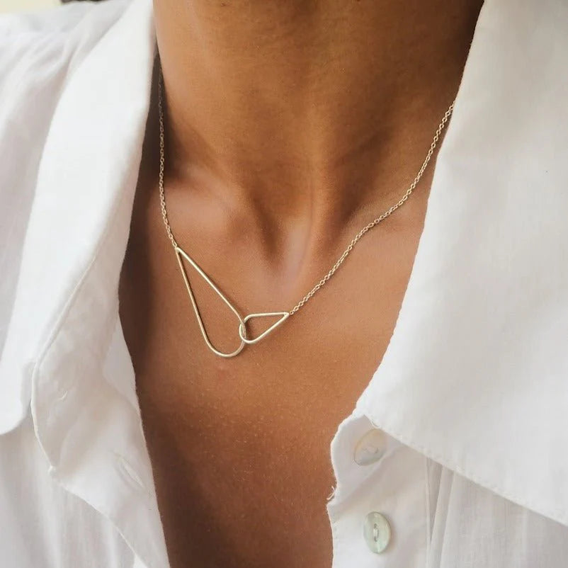 Raindrop Necklace - Silver