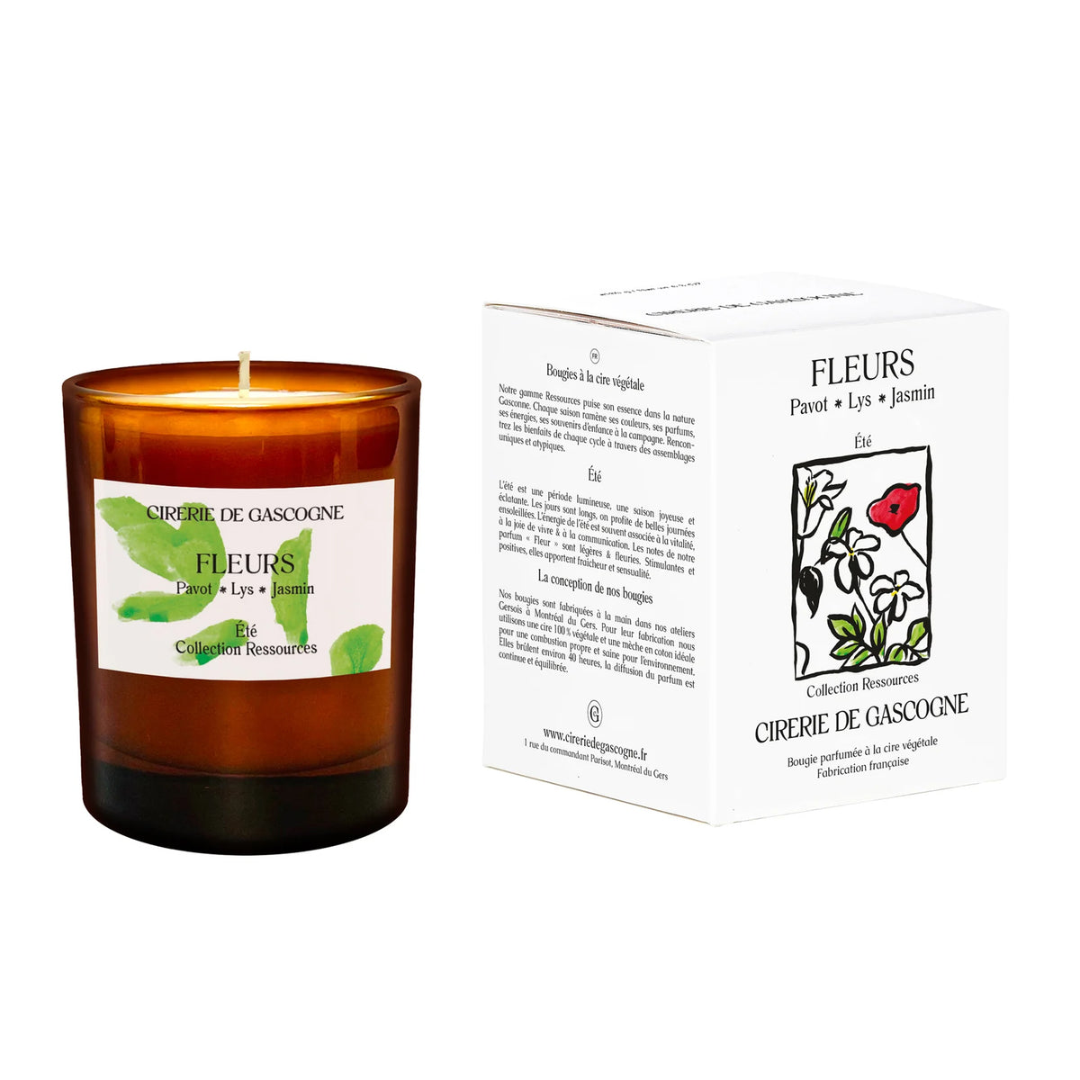 Cirerie de Gascogne - Ressources Collection Scented Candle - Summer: Flowers