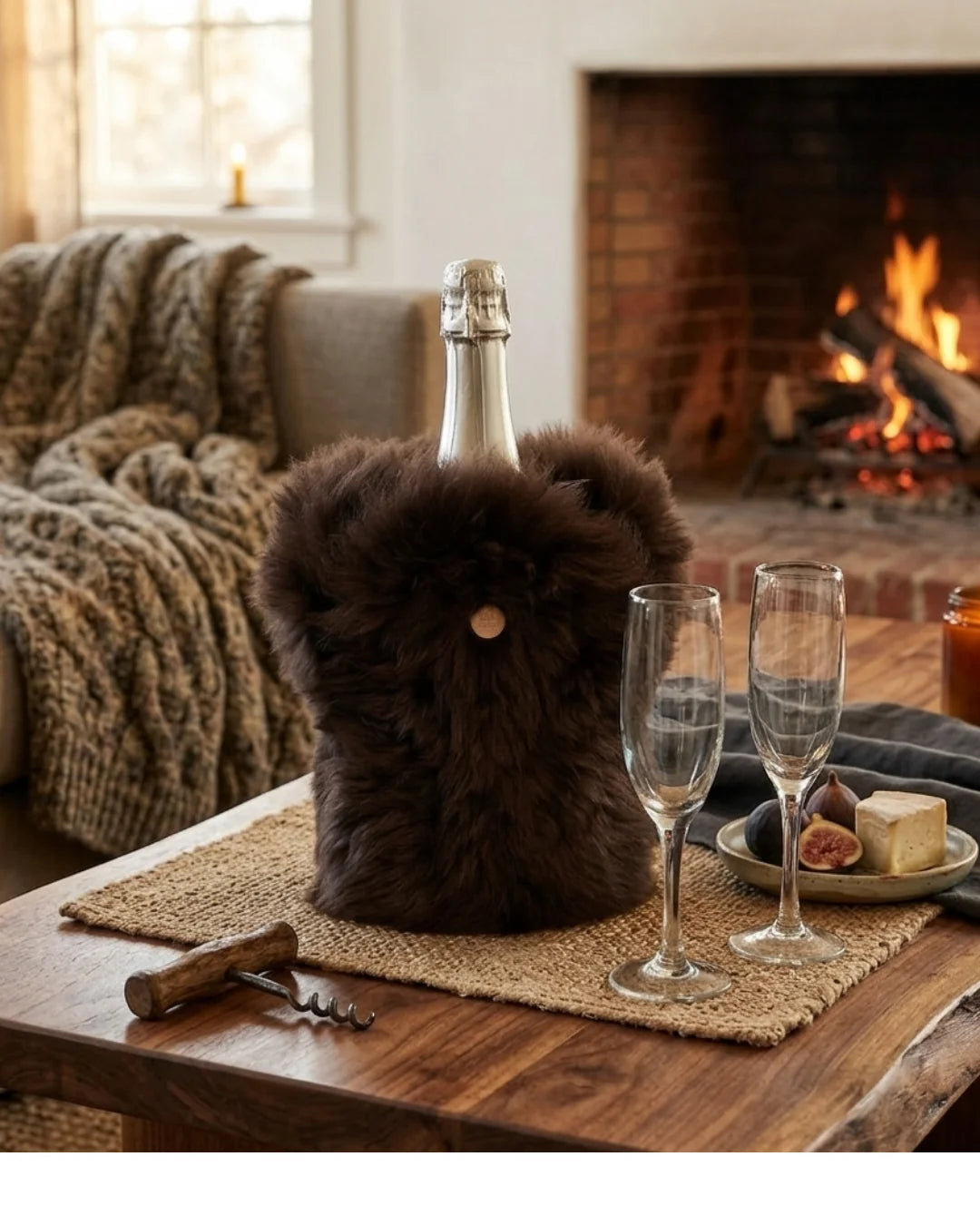 Fur Champagne Cooler - Fluffy