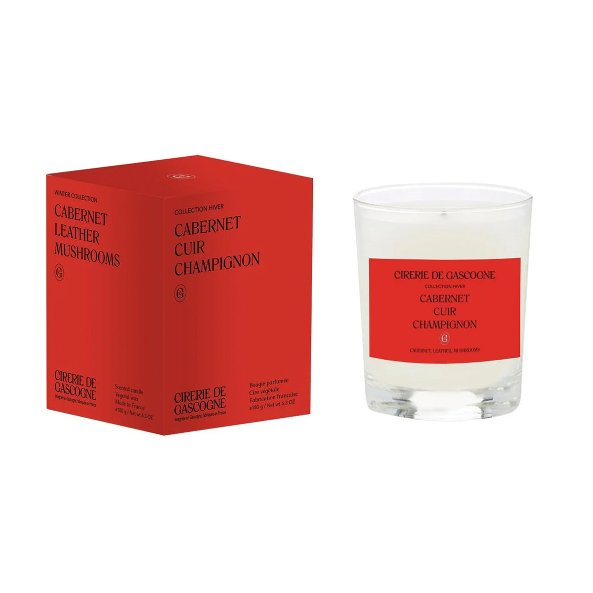 Cirerie de Gascogne - Scented Candle - Cabernet, Leather & Mushrooms