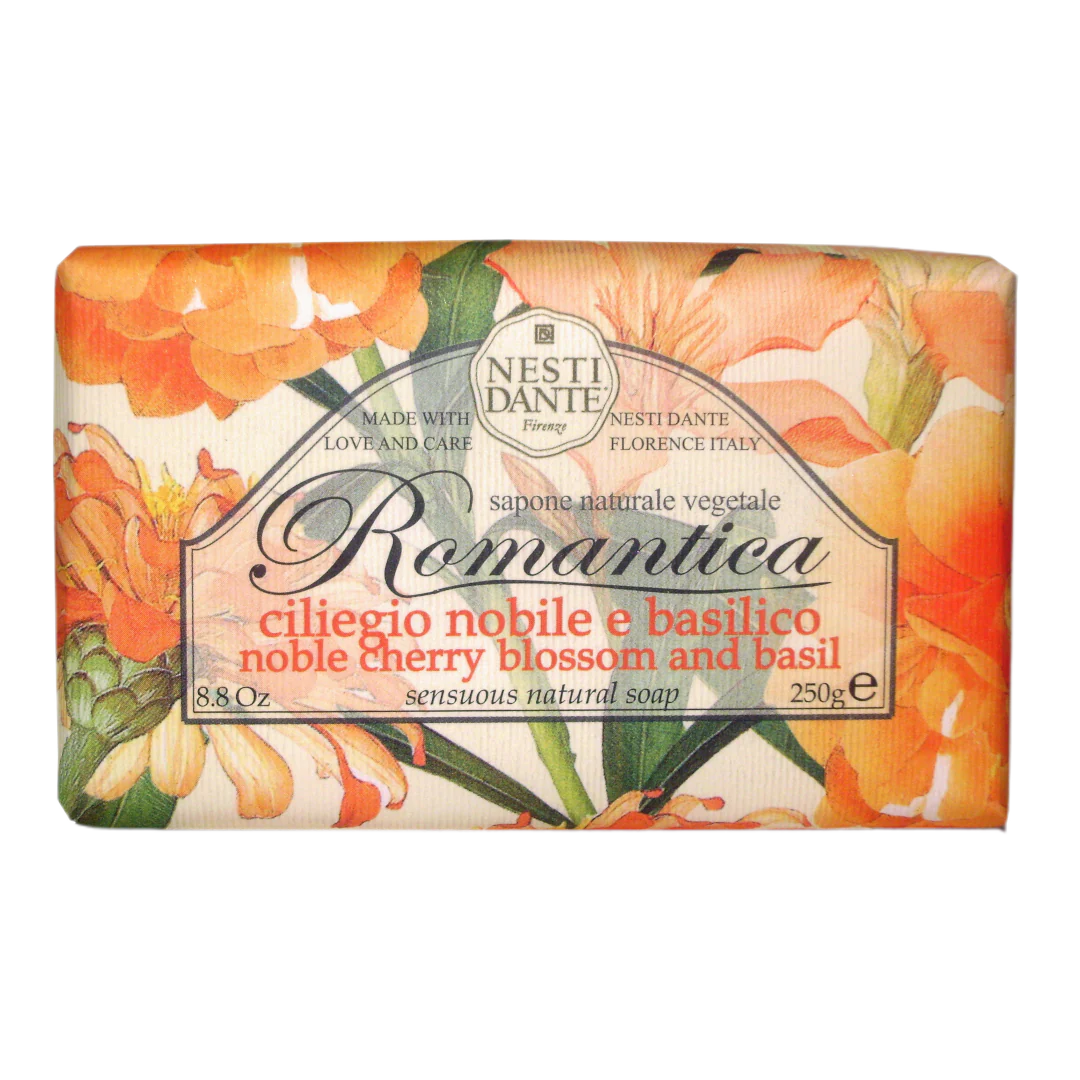 Nesti Dante Soap - Romantica - Noble Cherry Blossom & Basil