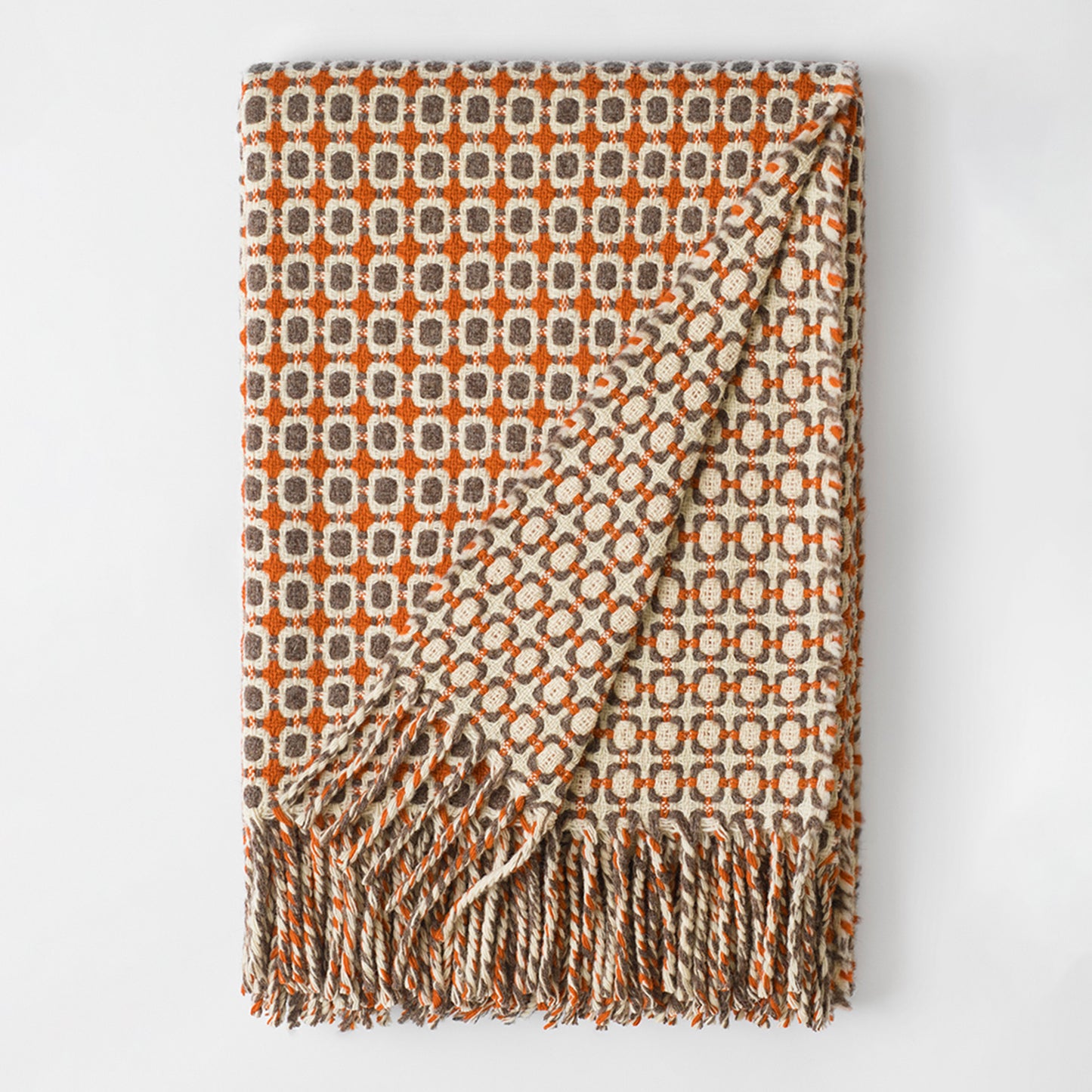 Wool Blanket - Solid Vintage Check - 130 x 180 cm