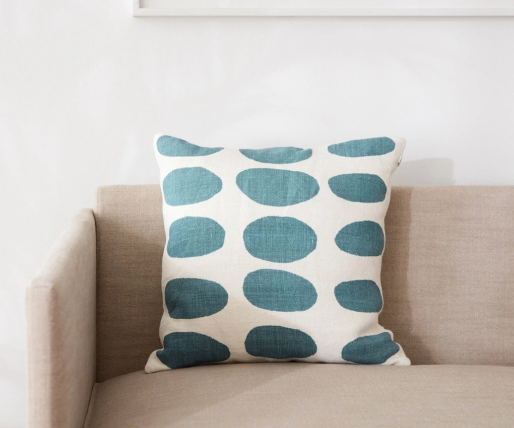 Linen Cushion - Oval