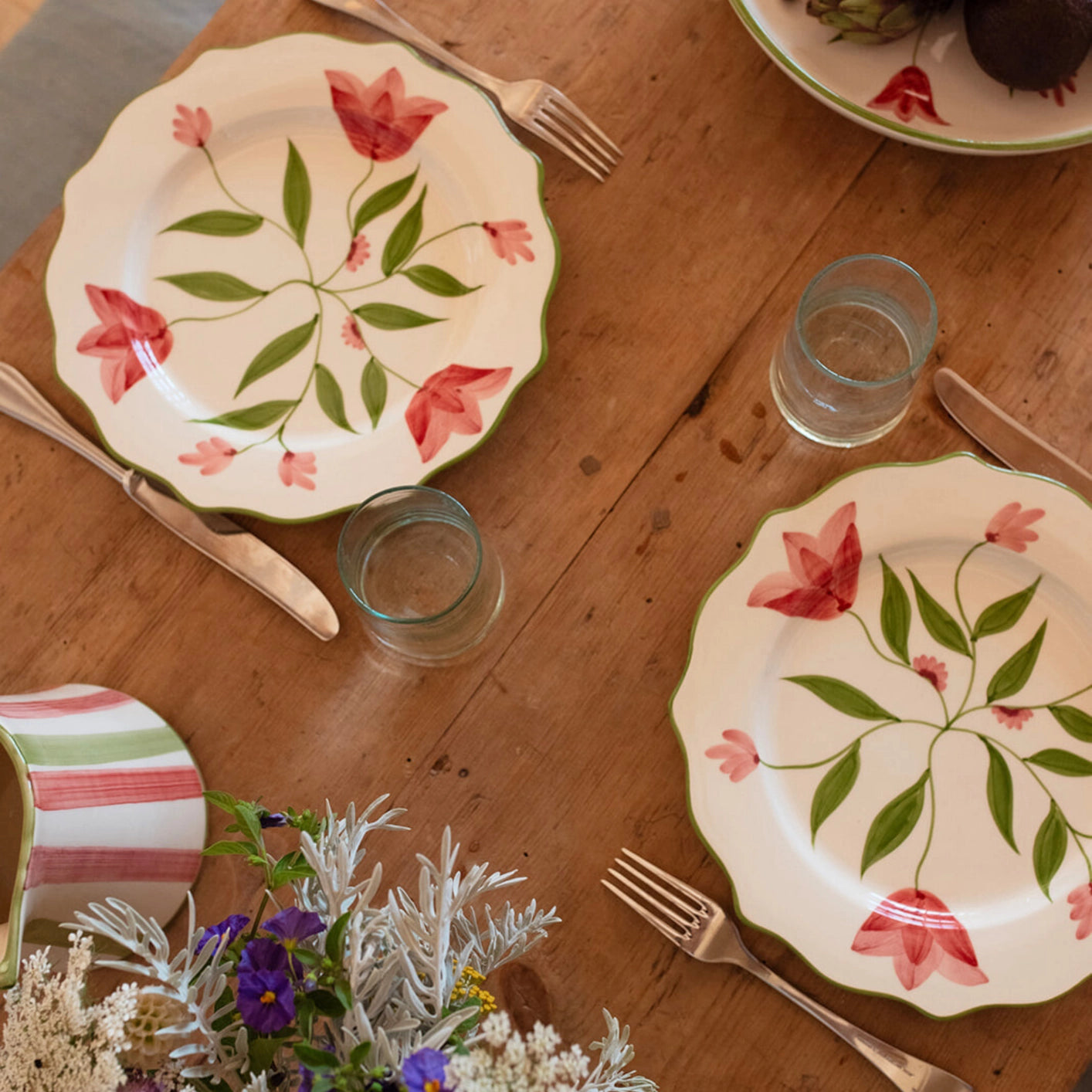 Floral Dinnerware - Soft Tulip - Dinner Plate