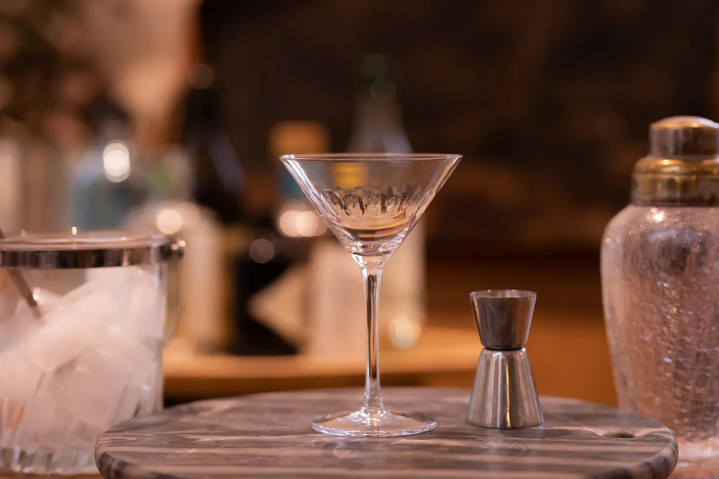 Crystal Lens Glasses - Martini - Set of 2