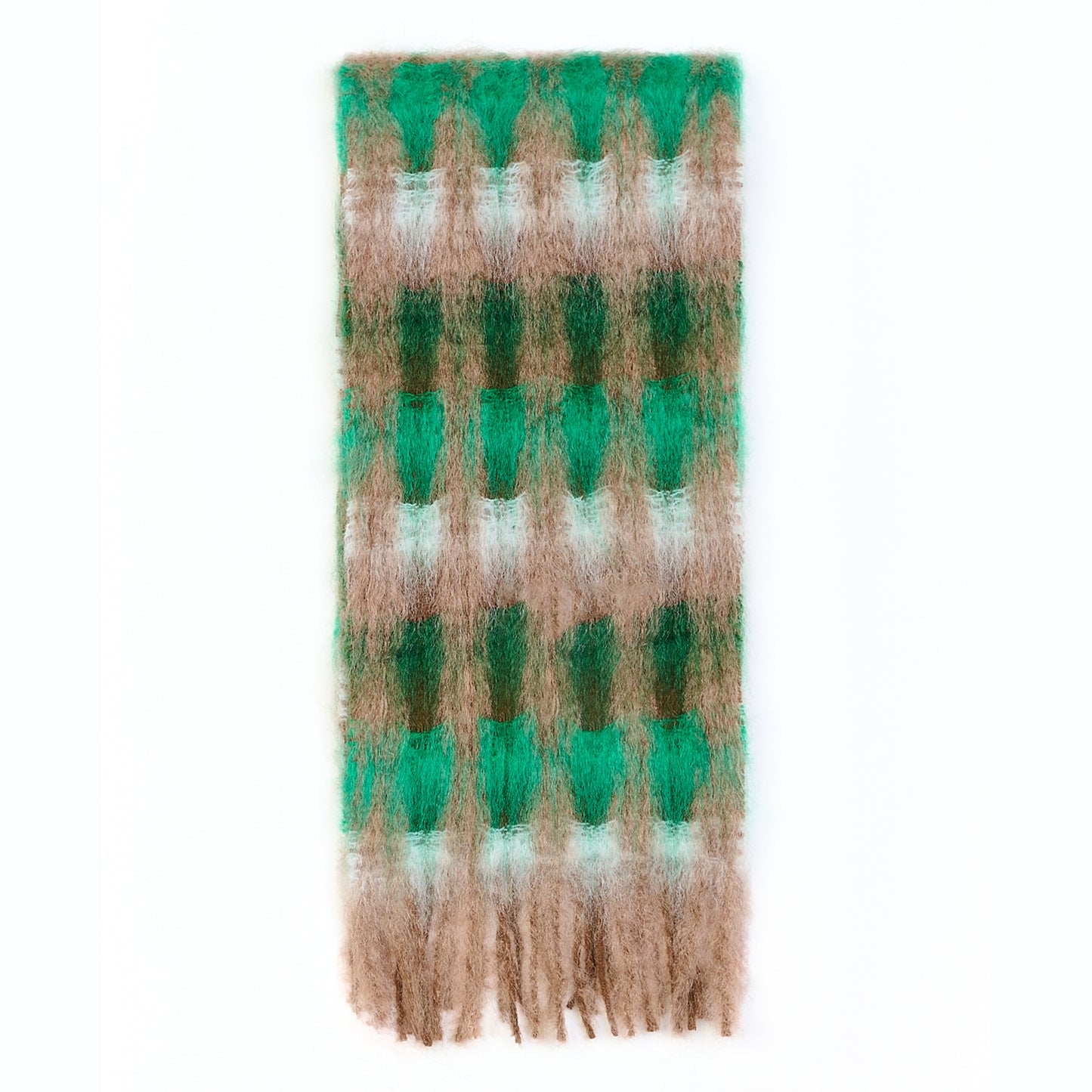 Mohair & Wool ‘Check’ Scarf