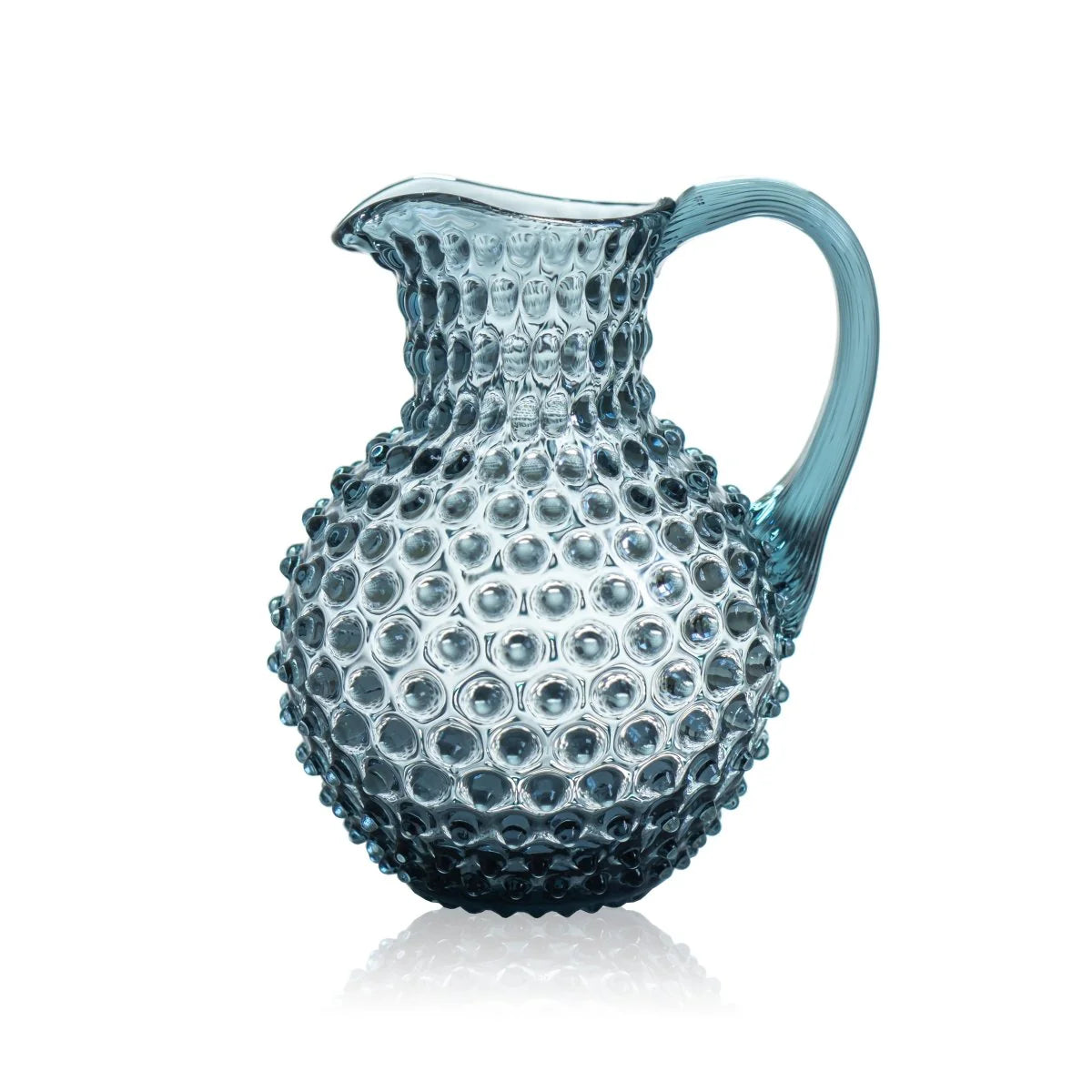 Hobnail Glass Round Jug - 2L