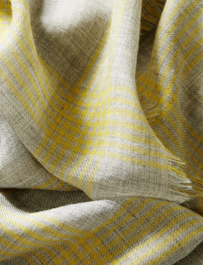 Parisienne Scarf - Organic Wool - ‘Skye' Soft Check