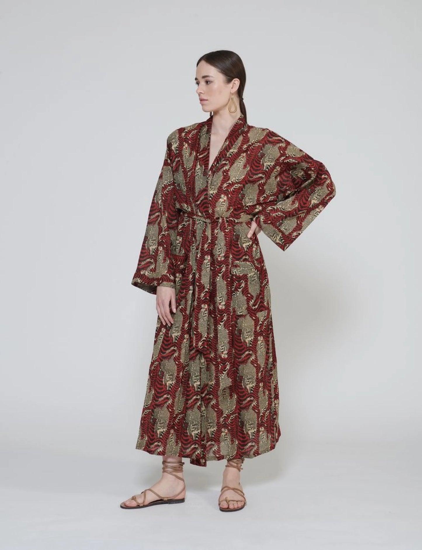 Cotton Robe - Tiger