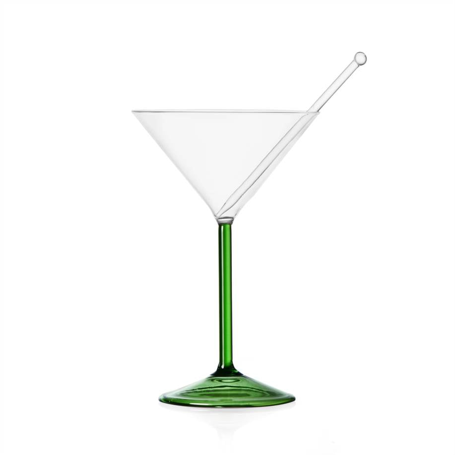 Milanese Glass - Jelly Martini With Stick