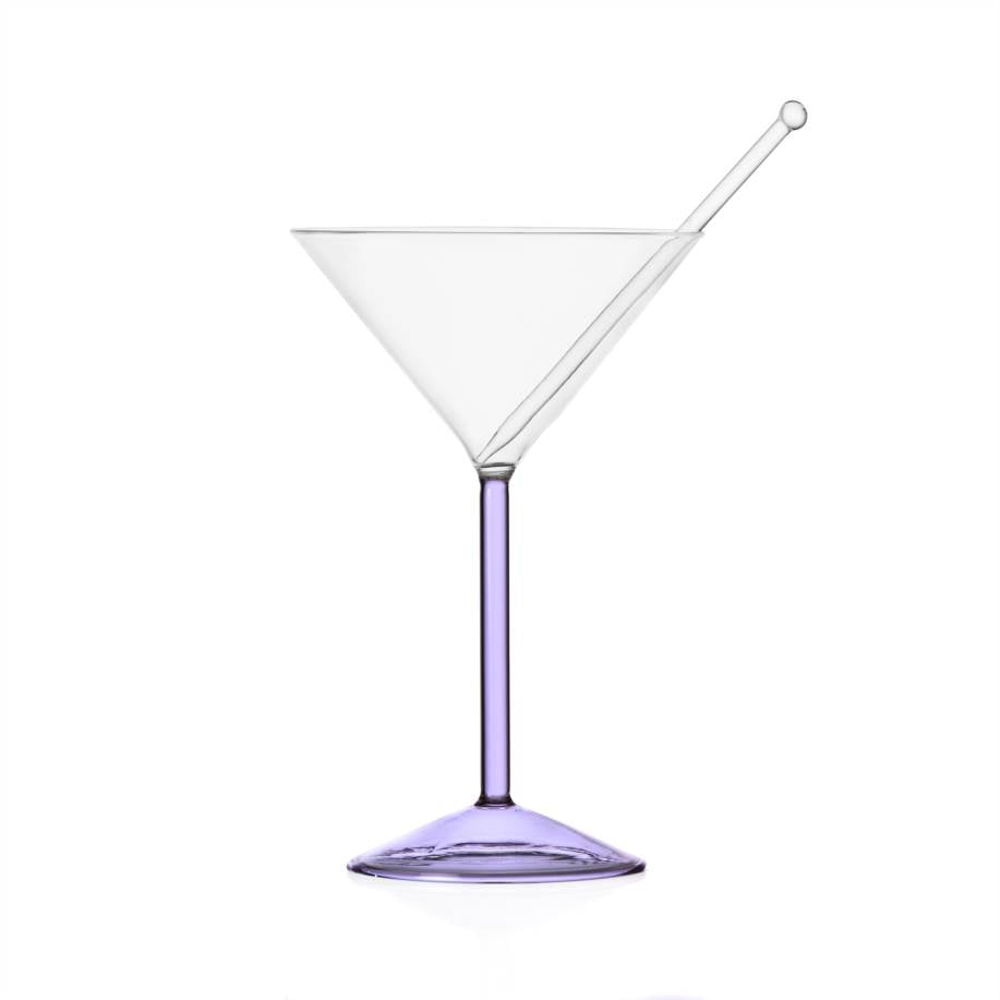 Milanese Glass - Jelly Martini With Stick