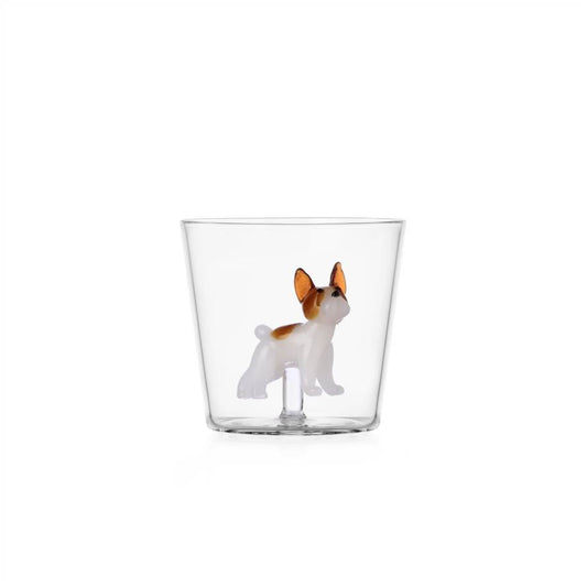 Milanese Glass - Puppy Tumbler - French Bulldog