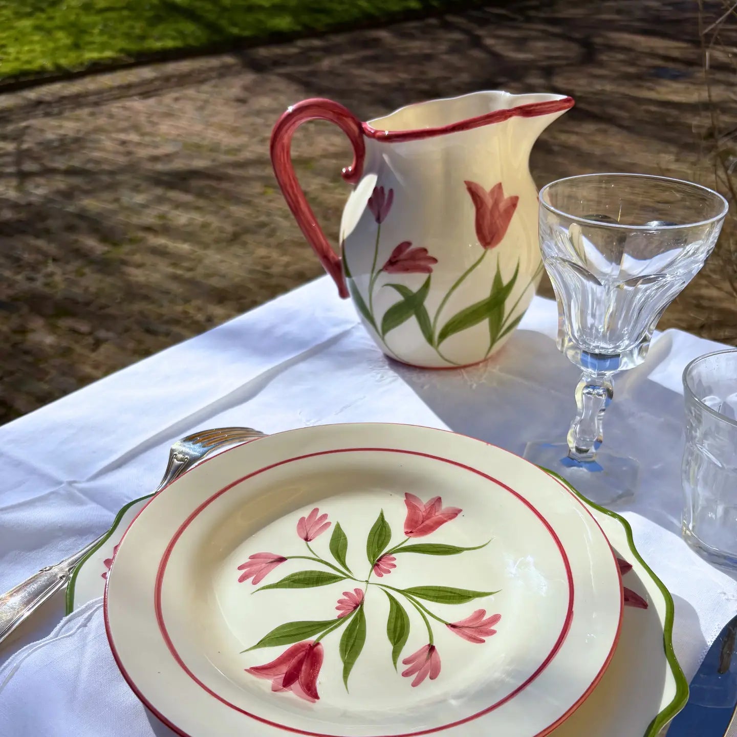 Floral Dinnerware - Soft Tulip - Pitcher