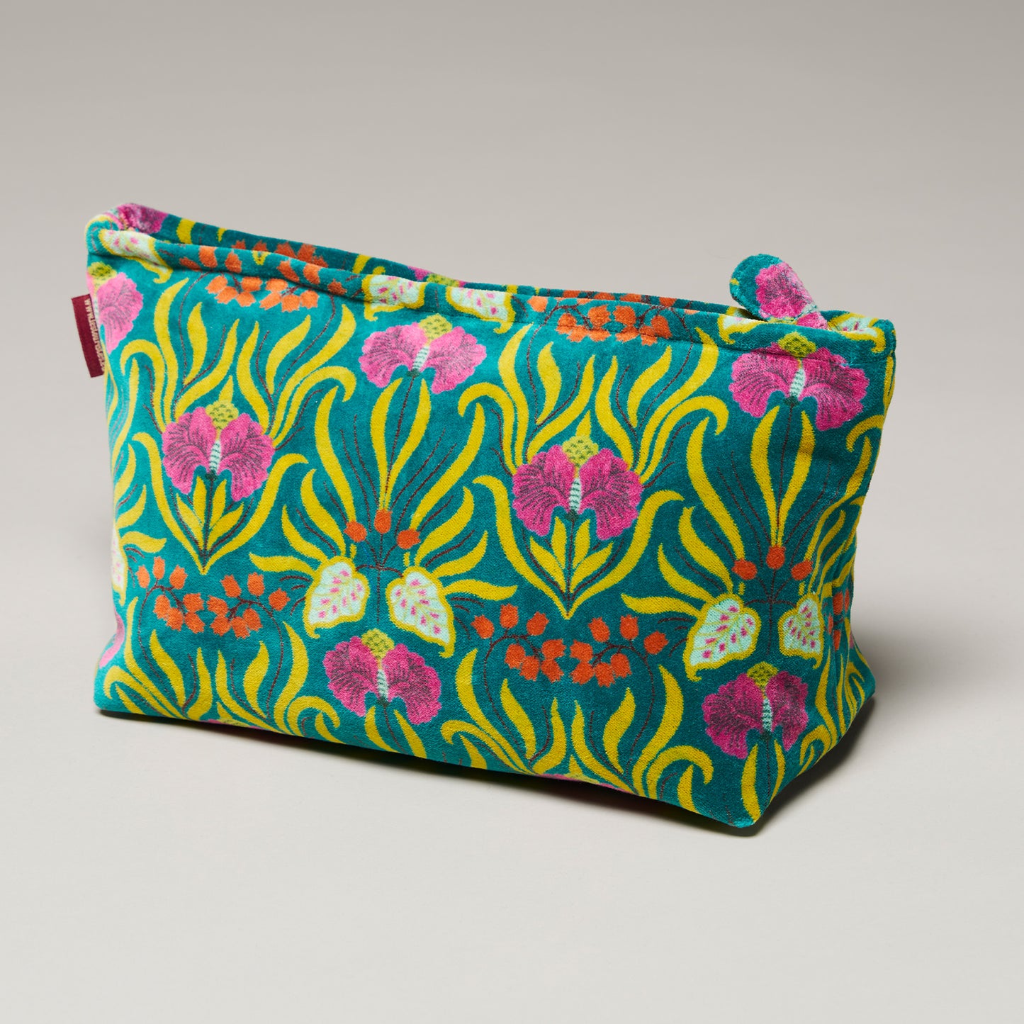 Printed Cotton Velvet - Washbag - Muguet