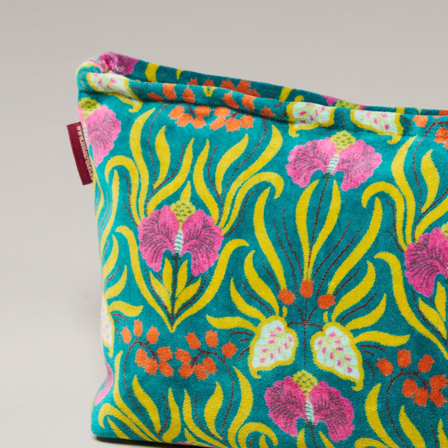 Printed Cotton Velvet - Washbag - Muguet