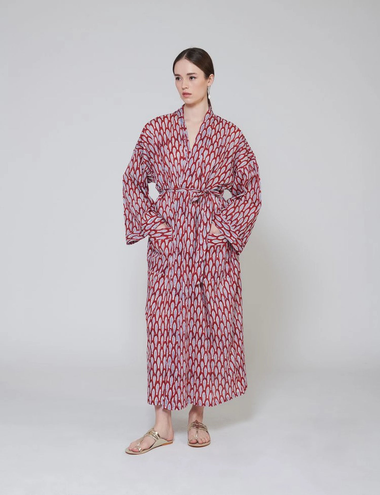 Cotton Robe - Fish