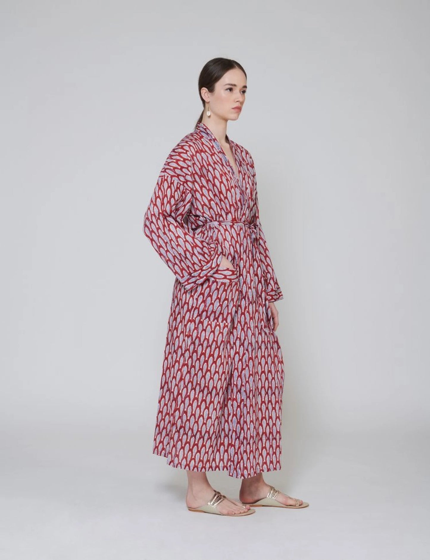 Cotton Robe - Fish