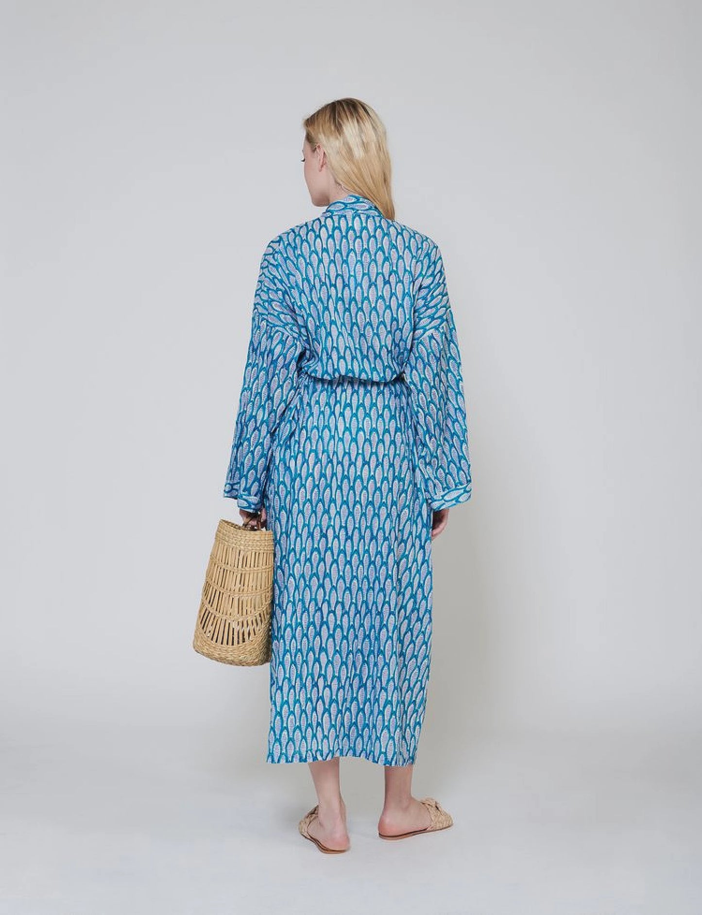 Cotton Robe - Fish