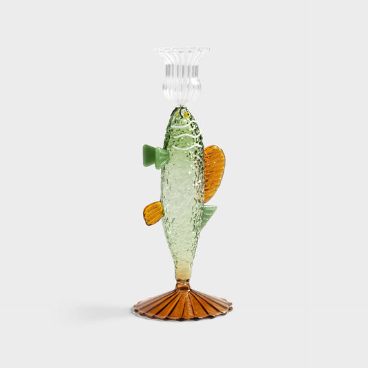 Fish Candle Holder - Green