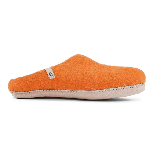 Wool Slippers - Orange