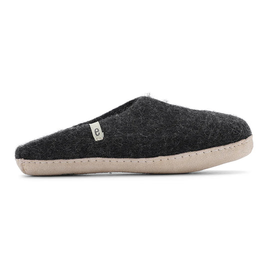 Wool Slippers - Black
