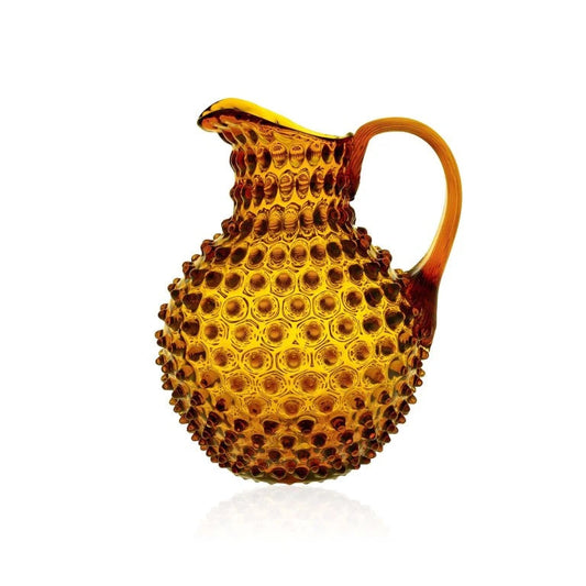 Hobnail Glass Round Jug - 2L