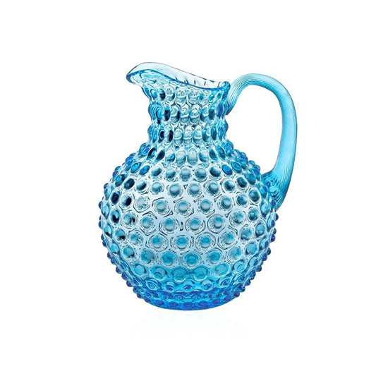 Hobnail Glass Round Jug - 2L