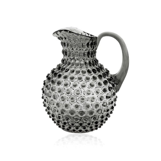 Hobnail Glass Round Jug - 2L
