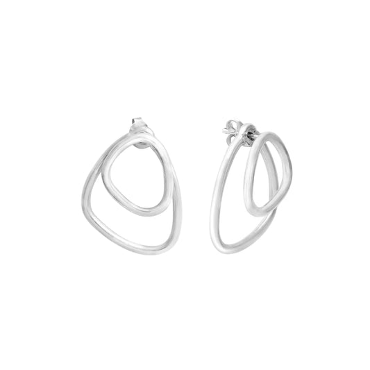 Hemera Ombree Earrings - Silver