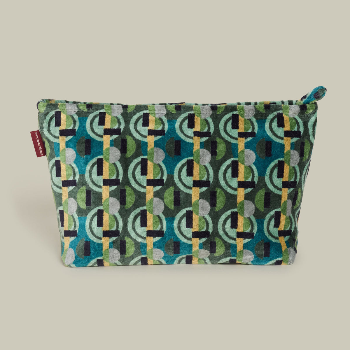 Printed Cotton Velvet - Washbag -  Sonia Moss