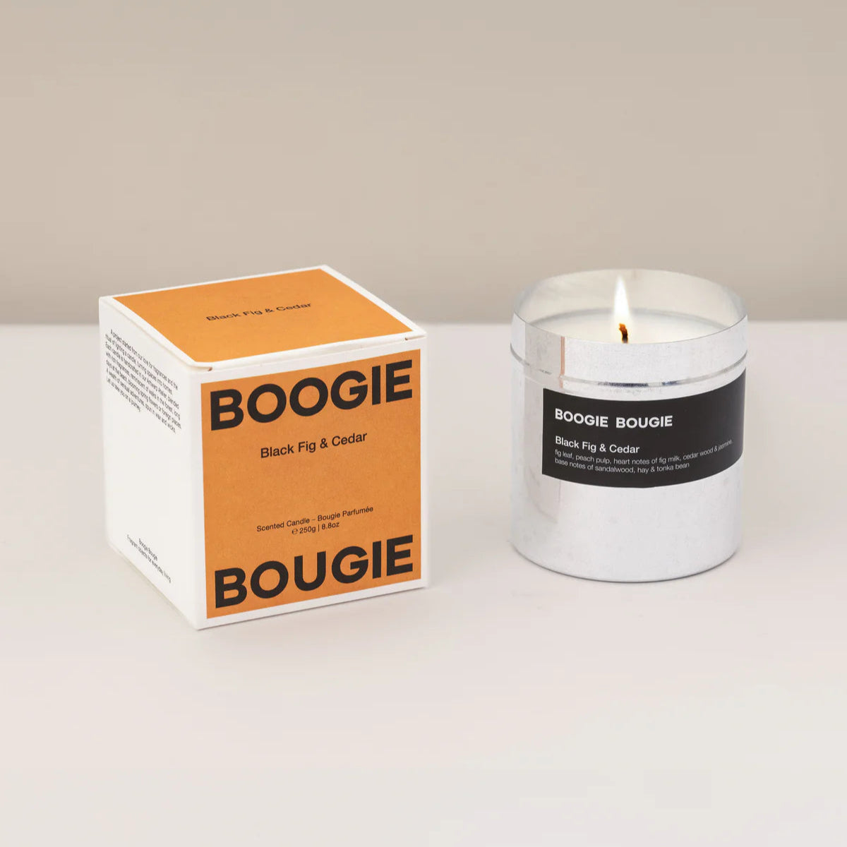 Boogie Bougie - Scented Candle - Black Fig & Cedar