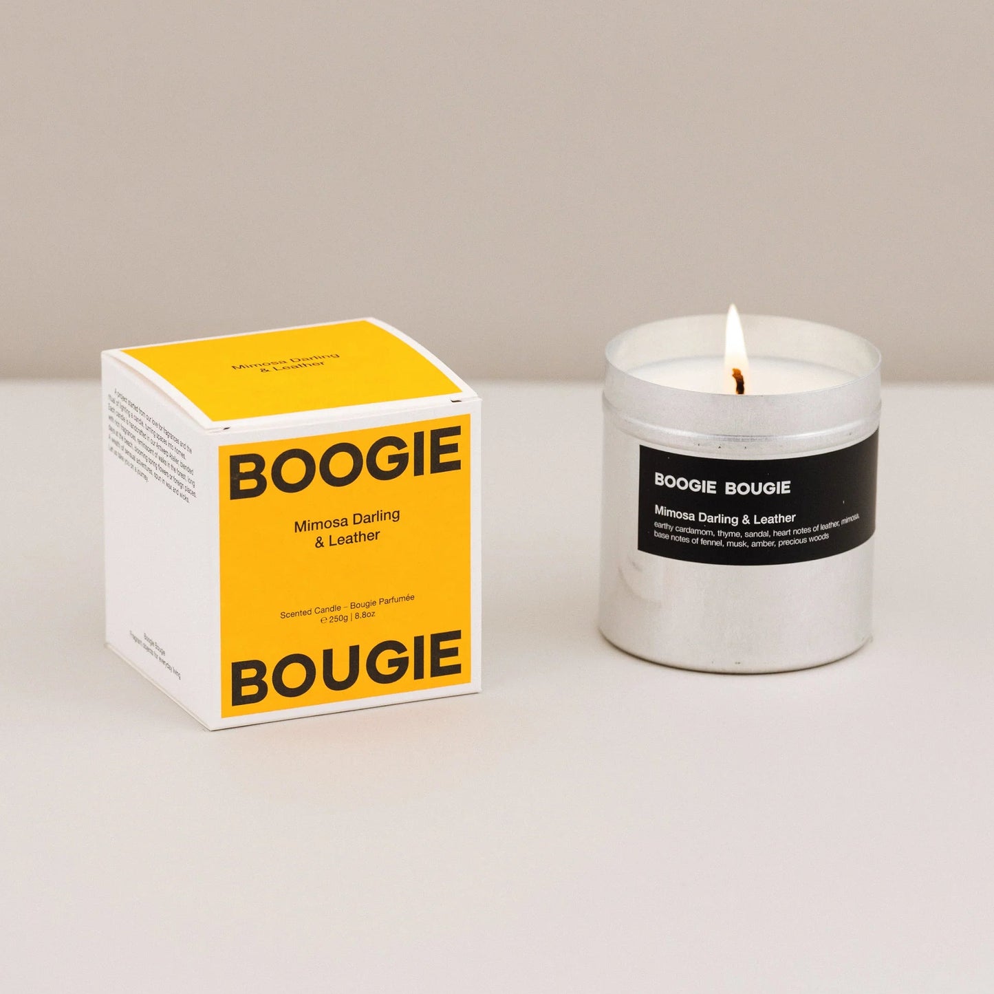 Boogie Bougie - Scented Candle - Mimosa Darling & Leather