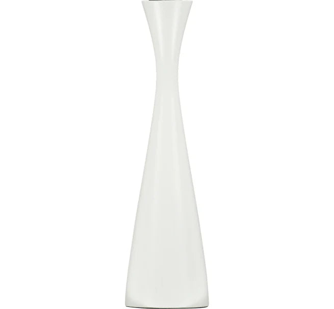 Wooden Candleholder - White