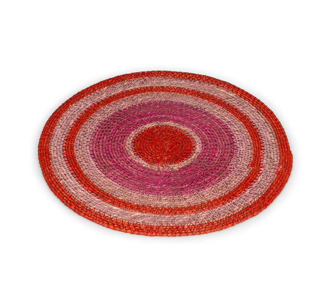 Seagrass Placemat - Pink Stripe