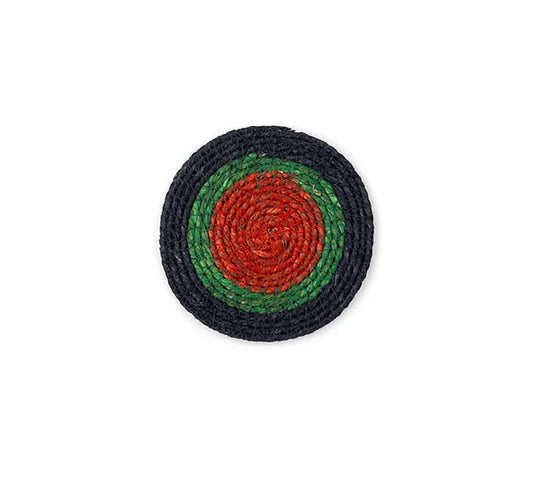 Seagrass Coaster - Red, Green & Midnight Stripe