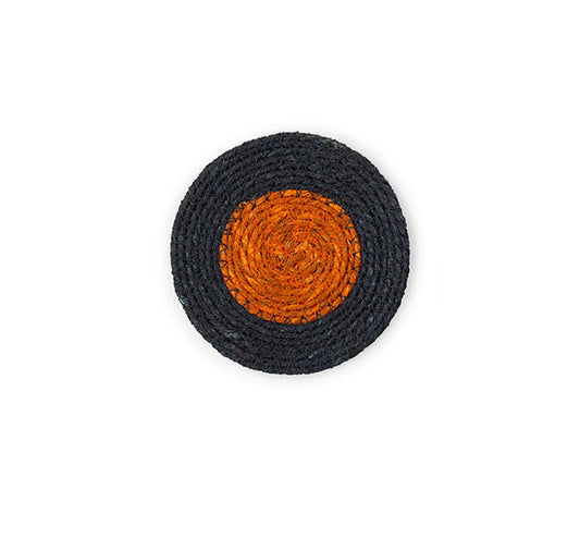 Seagrass Coaster - Rust & Midnight Stripe