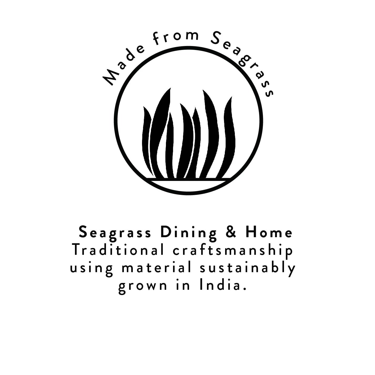 Seagrass Coaster - Pink Stripe