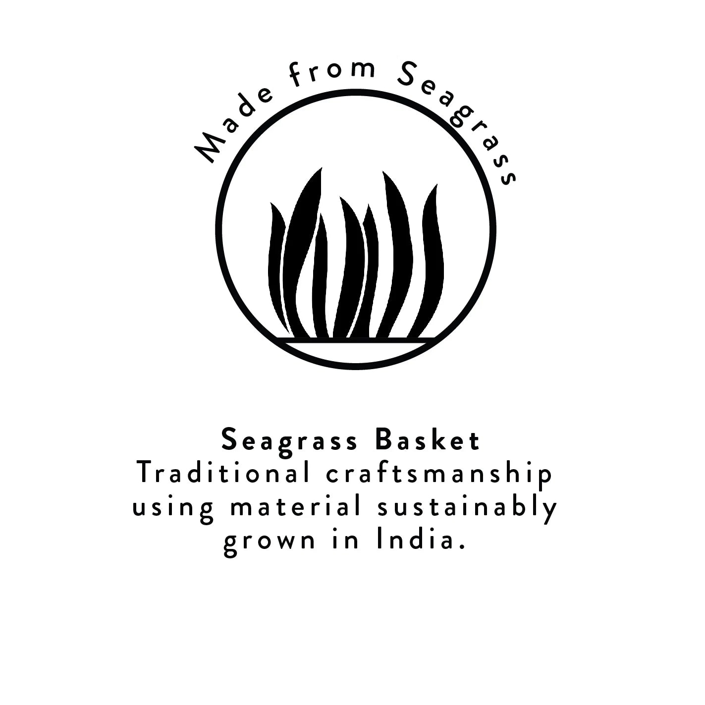 Seagrass Waste Paper Basket