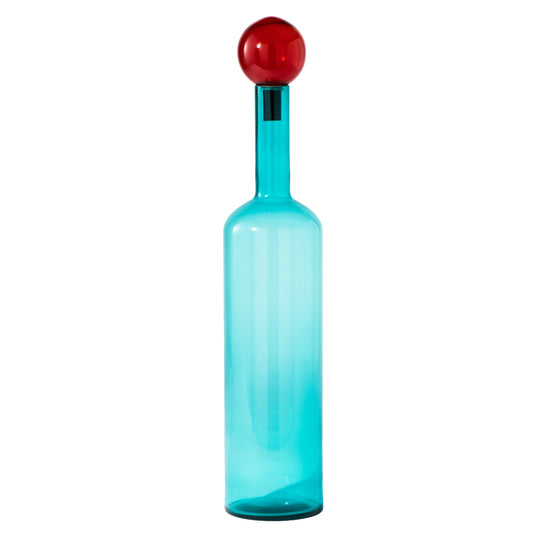Large Glass Bubble Bottle