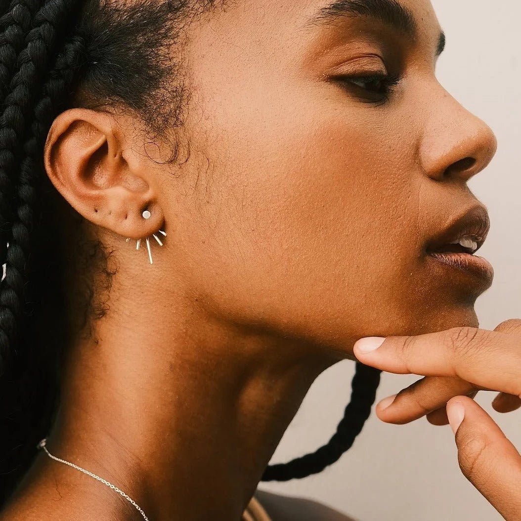 Ray Of Light Earrings - Silver