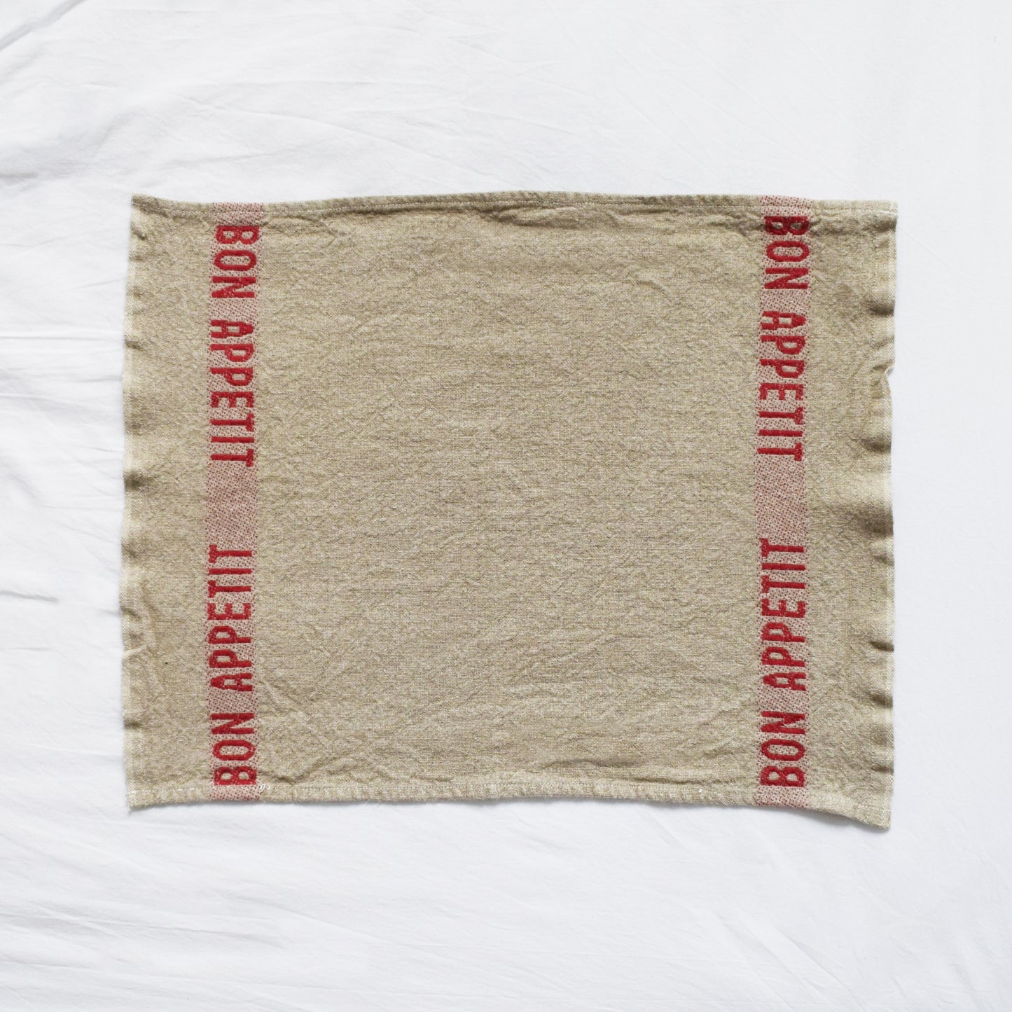 Luxury French Linen Napkin - Bon Appetit