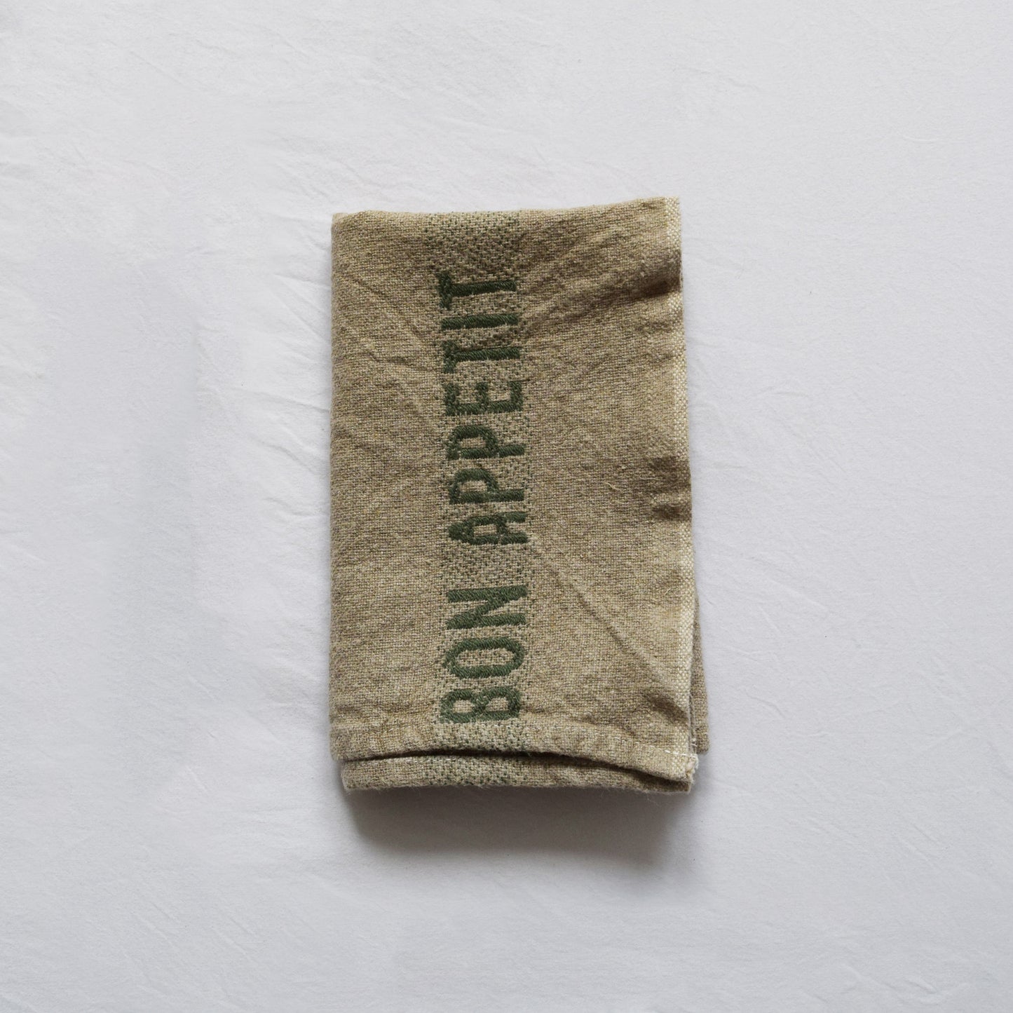 Luxury French Linen Napkin - Bon Appetit