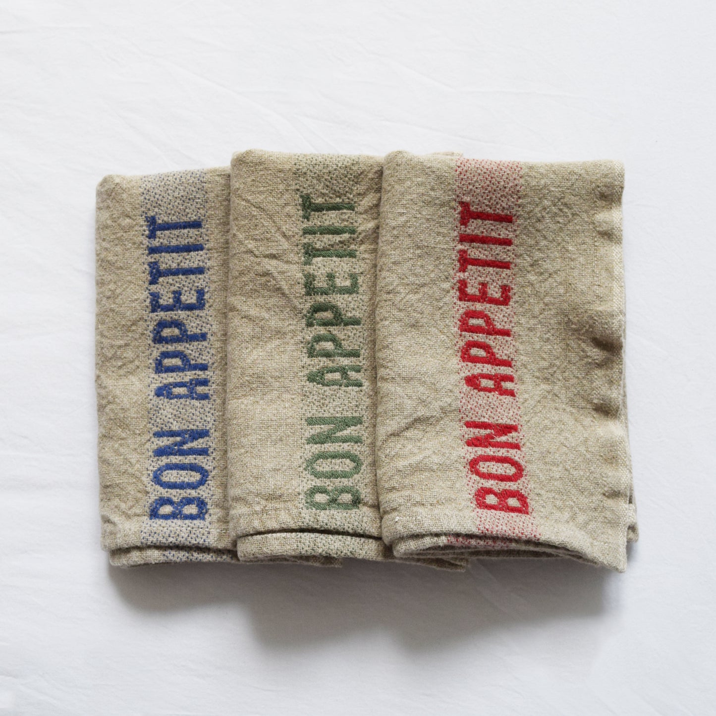 Luxury French Linen Napkin - Bon Appetit
